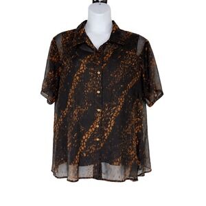 Fashion Bug Lined Blouse Plus Size Feminine Career Core Office Topsize 26/28